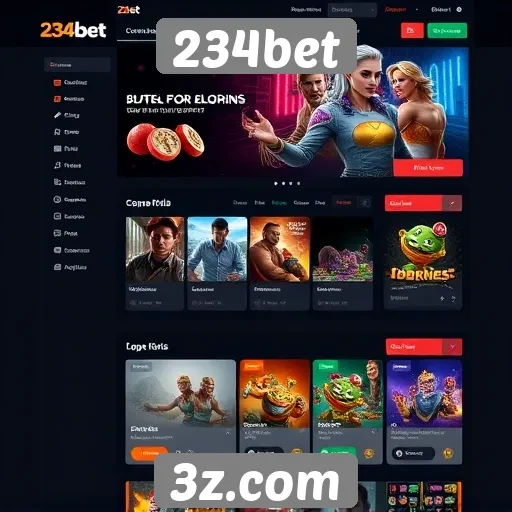 Análise da interface do usuário do site 234bet